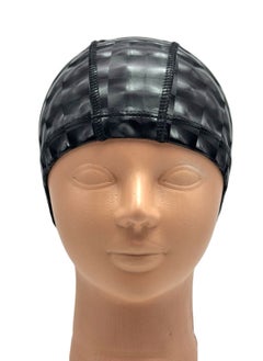 SportQ SportQ Waterproof PU Fabric Swimming Cap, Long Swimming Cap for Men and Women  - Image 1