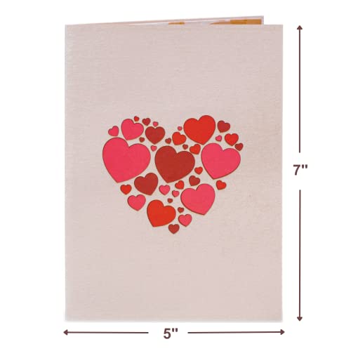 Paper Love 3D Heart Tree Romantic Pop Up Card, Gift for Birthday, Wedding, Anniversary, Thank You, Get Well, Valentines Day, Mothers Day & All Occasions, 5" x 7" Includes Envelope and Note Tag - Image 2