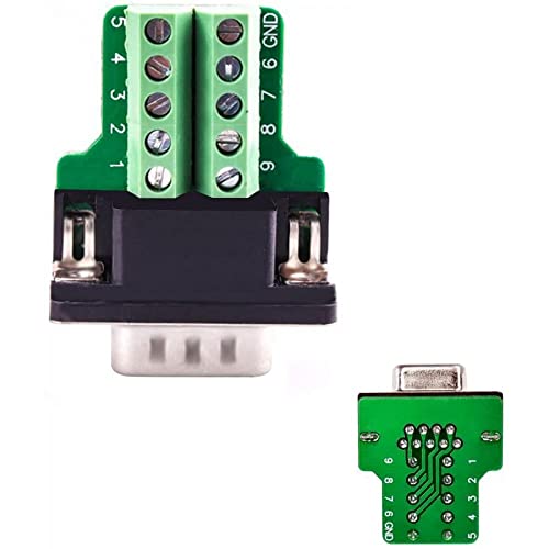 TECHTONICS لوحة تحويل Techtonics DB9 أنثوية من طرف برغي إلى RS232 RS485 مع غلاف وصمولة - Image 2