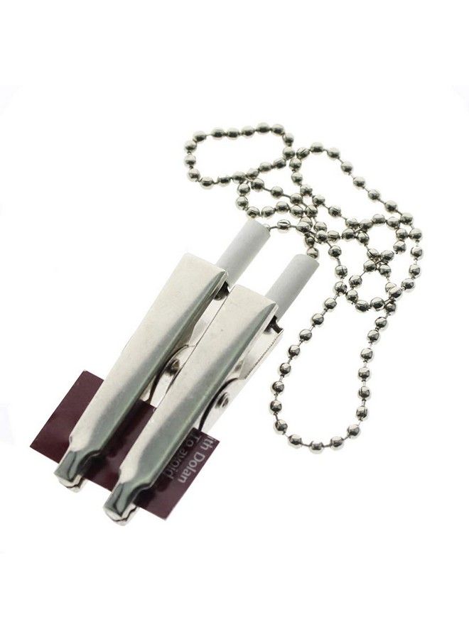 NaRaMax 3Pcs 12Inch Metal Beads Napkin Clip Chain Bib Holder Baby Elderly Adult Bib Clip Neck Strap Dental Ball Chain Clips Doubleend Alligator Clip Clamp Neck Lanyard Strap - Image 5