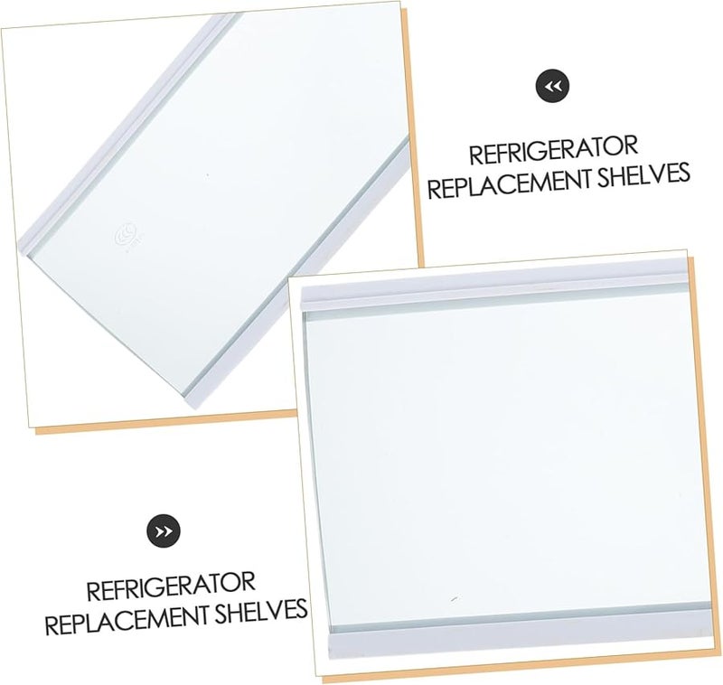 ميكيكيت رف ثلاجي من الزجاج المقسى متين سهل التنظيف شفاف منظف تخزين - Image 4