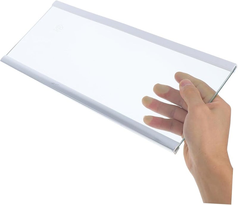 ميكيكيت رف ثلاجي من الزجاج المقسى متين سهل التنظيف شفاف منظف تخزين - Image 5