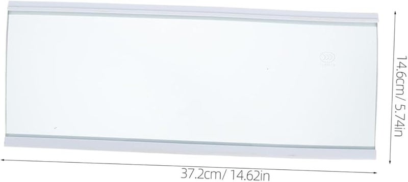 ميكيكيت رف ثلاجي من الزجاج المقسى متين سهل التنظيف شفاف منظف تخزين - Image 3