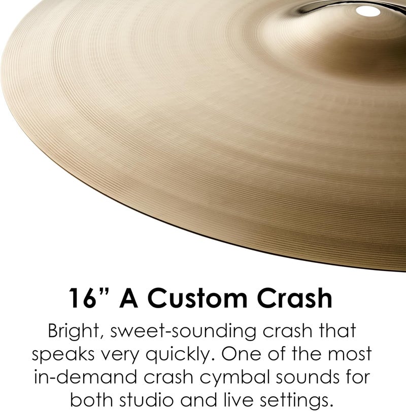 Zildjian A Custom 16 Inch Crash Cymbal - Image 3