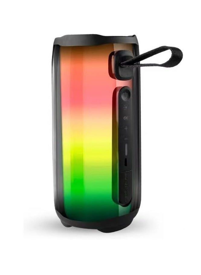 PLUSE 5  Bluetooth Speaker with RGB Light, USB/AUX Input, Micro SD Card, Powerful Sound, Stylish Design - Image 1