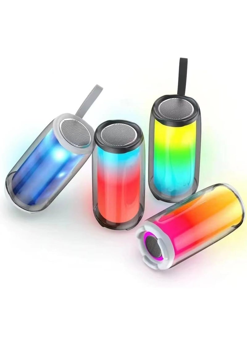 PLUSE 5  Bluetooth Speaker with RGB Light, USB/AUX Input, Micro SD Card, Powerful Sound, Stylish Design - Image 3
