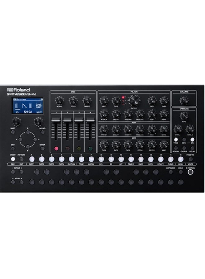 رولاند جهاز Roland SH‑4d لتوليد الأصوات – وحدة سينثسايزر متعددة الطبقات مع تسلسل حركي