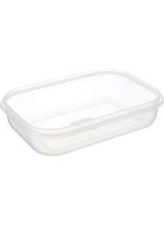 m-design 600ml Food Container Clear with Blue Clips  - Image 2