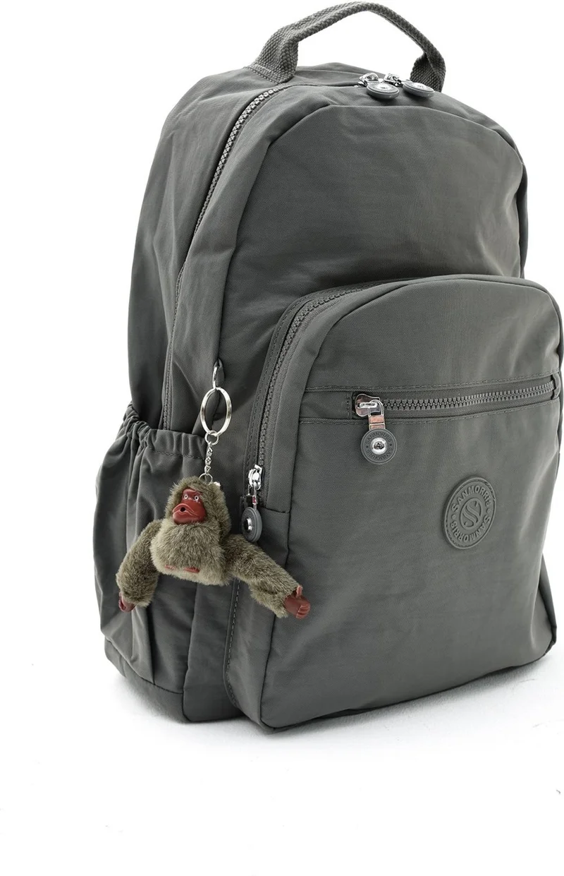 سانموريس Unisex Water-Resistant Crinkle Fabric Multi-Eye Large Size Laptop School and Backpack
