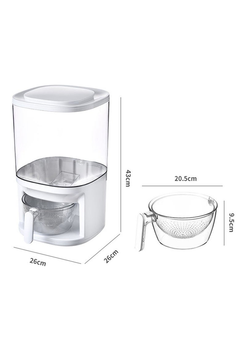 Generic Food Grain Storage Container Large Capacity  Sealed Grain Food Storage Box Rice Bucket Kitchen Storage Bucket  - Image 2