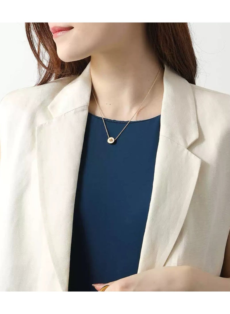 TB Tory Burch Women's Enamel necklace with Gift Box - Image 2