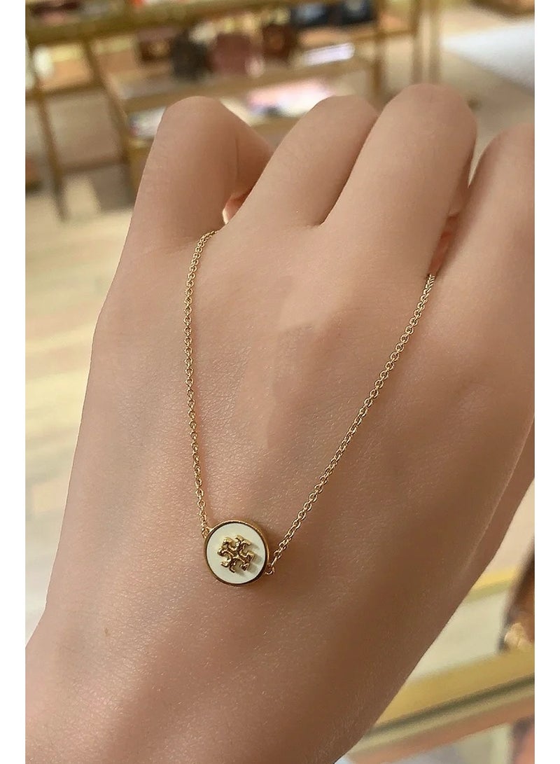 TB Tory Burch Women's Enamel necklace with Gift Box - Image 3