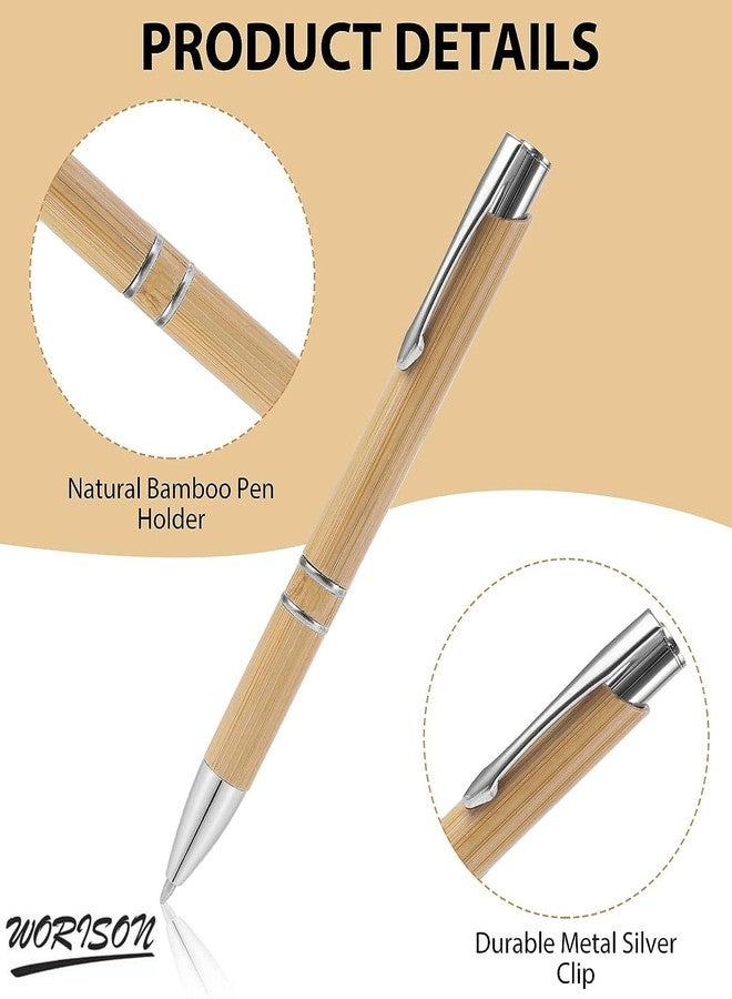 worison 2pc Wooden Ballpoint Pen for Writing, Journaling, School, Office Sustainable Pens - Image 3