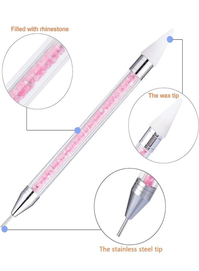 Bolt bee Rhinestone Picker Tool, Dual-Ended Diamond Painting Wax Pencil Gems Crystals Picker Pen Nail Art DIY Decoration Tool - Image 2