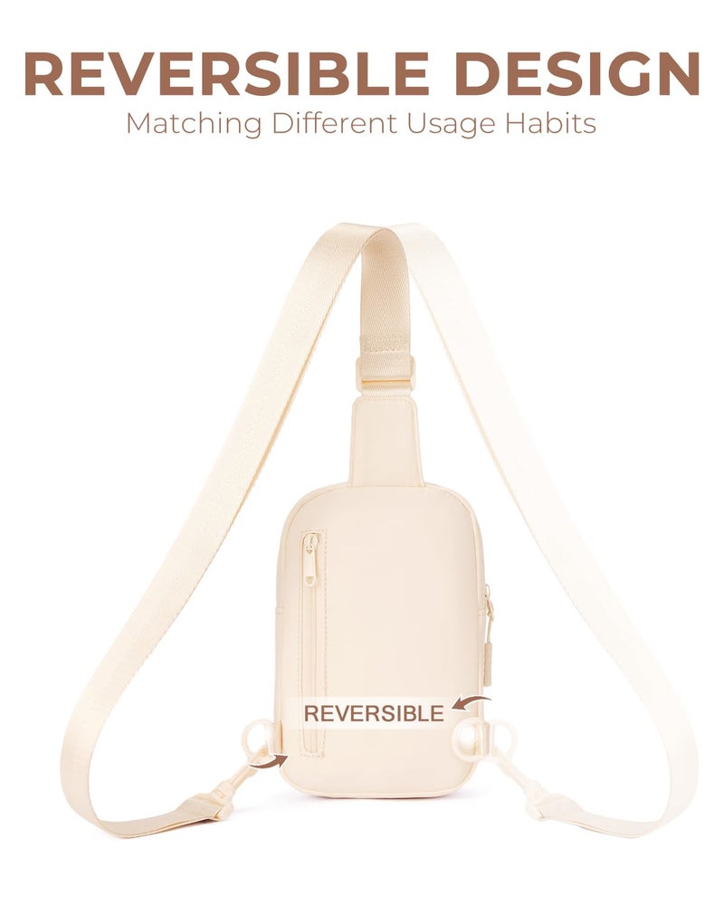 CHOLISS Sling Bag for Women and Men, Small Crossbody Bags for Women and Men Trendy, Fanny Packs Chest Bag with Extended Strap - Image 3