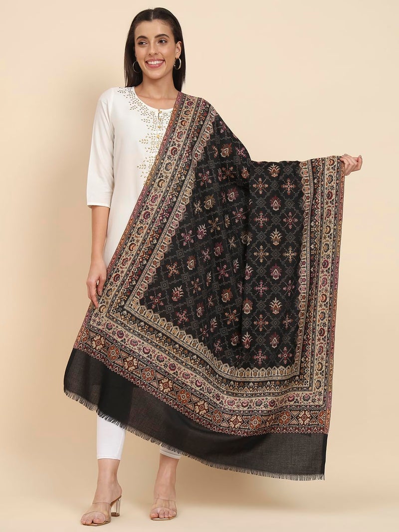 Pashmoda Women Zarif Woven Design Jamawar Shawl (Size 101X203 CM) - Image 5
