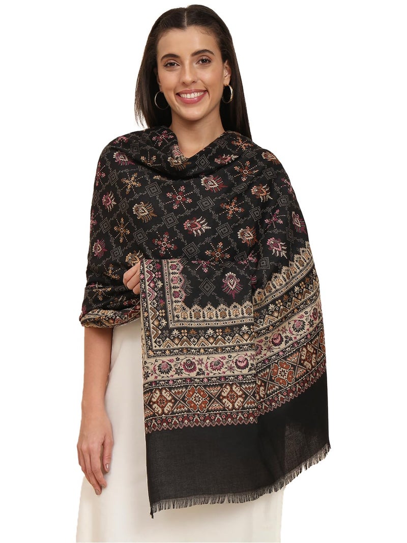 Pashmoda Women Zarif Woven Design Jamawar Shawl (Size 101X203 CM) - Image 1
