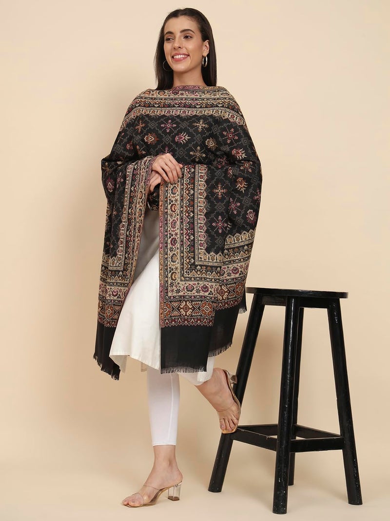 Pashmoda Women Zarif Woven Design Jamawar Shawl (Size 101X203 CM) - Image 2