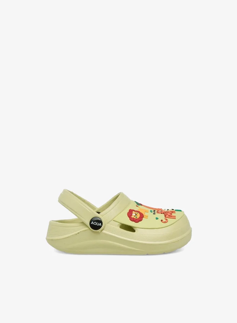 أكوا Boys Safari Embossed Clogs