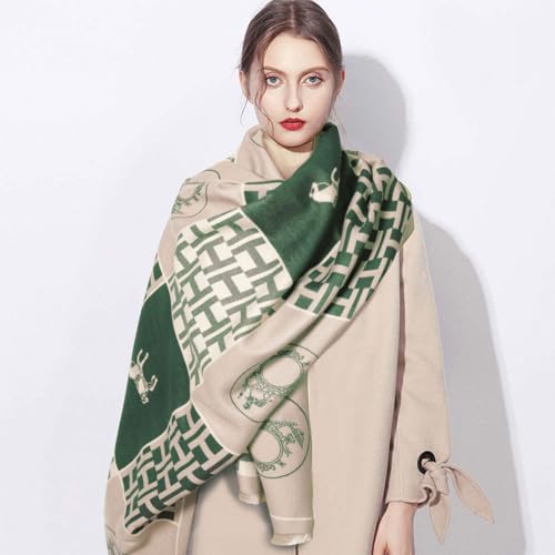 EXTREE Scarfs for Women Pashmina Silky Shawl Wrap for Evening Dressing Blanket Open Front Poncho Cape - Image 3