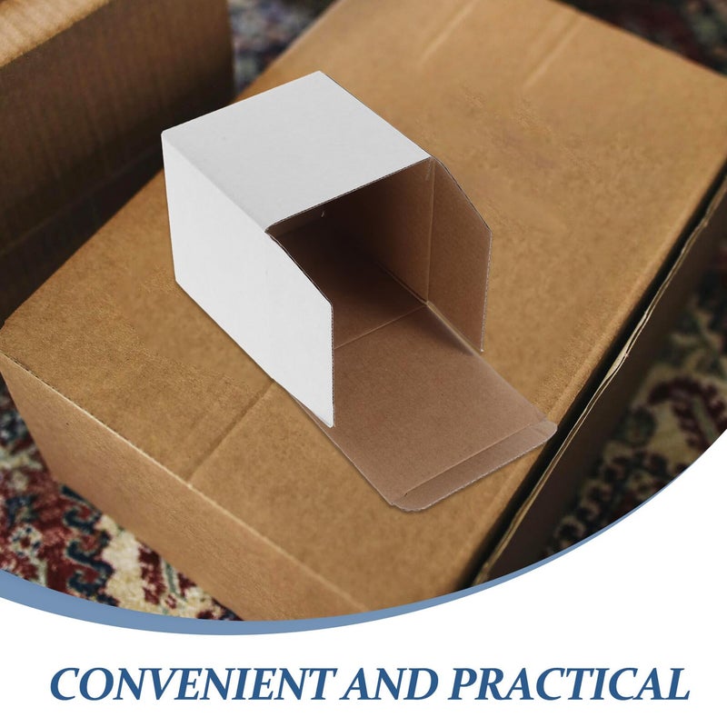 10Pcs White Corrugated Cardboard Mailing Boxes For Shipping Packing Storage - Image 4