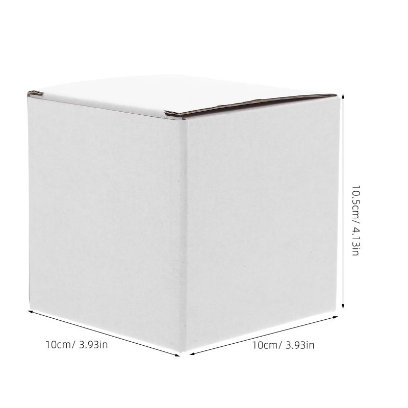 10Pcs White Corrugated Cardboard Mailing Boxes For Shipping Packing Storage - Image 3