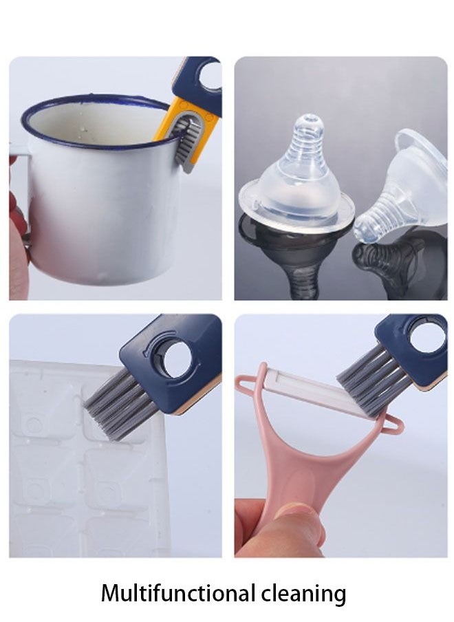 WP - Innovative 4-in-1 Cup Brush with Extendable Handle: Ideal for Cleaning Cups, Bottle Nipples, Thermos Lids, and More  Gray - Image 1