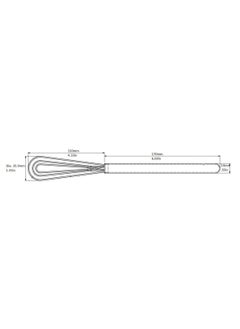 Rattleware Rattleware 11” Long Handle Silver Stainless-Steel Espresso Flat Whisk – Premium Quality Barista Tool for Clump-Free Mixing, Perfect for Espresso Making, essential for coffee whisking, barista tools, and coffee shop essentials.  - Image 2