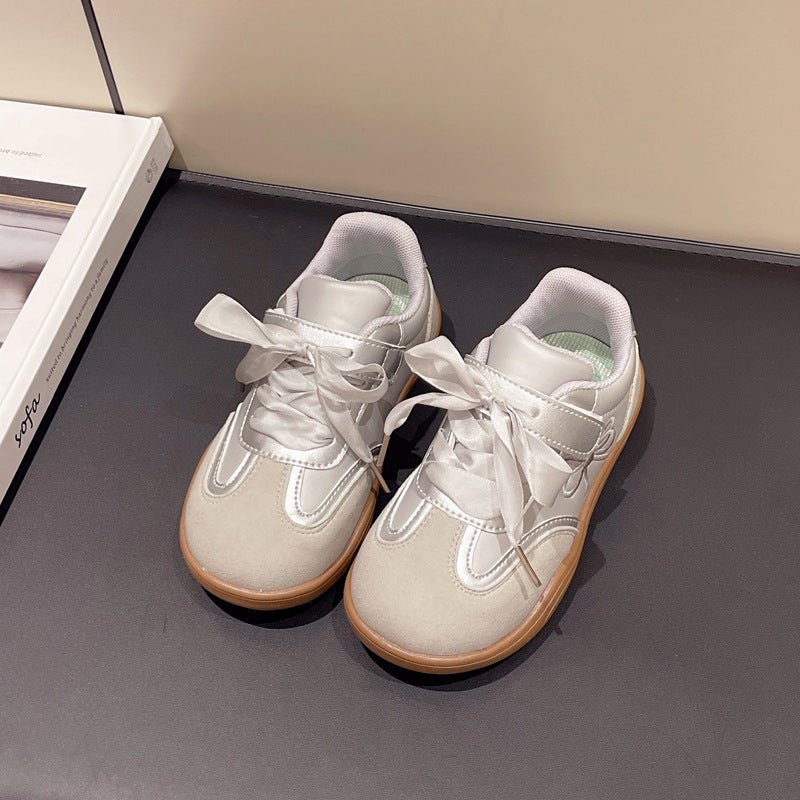 Girls' German Training Shoes Children'S Sneaker Girls' Bow Embroidered Running Shoes Casual Shoes - Image 1