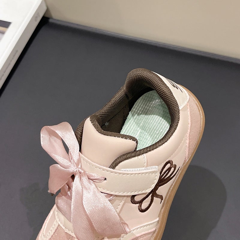 Girls' German Training Shoes Children'S Sneaker Girls' Bow Embroidered Running Shoes Casual Shoes - Image 5