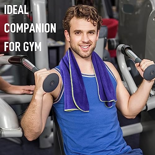 SINLAND Microfiber Gym Towels Sports Fitness Workout Sweat Towel Super Soft and Absorbent 3 Pack 16 Inch X 32 Inch - Image 5