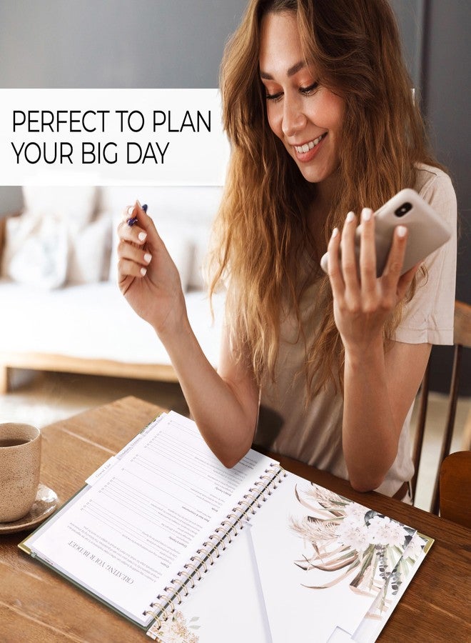 ZICOTO Beautiful Greenery Wedding Planner Book and Organizer - Enhance Excitement and Makes Your Countdown Planning Easy - Unique Engagement Gift for Newly Engaged Couples, Future Brides and Grooms - Image 3