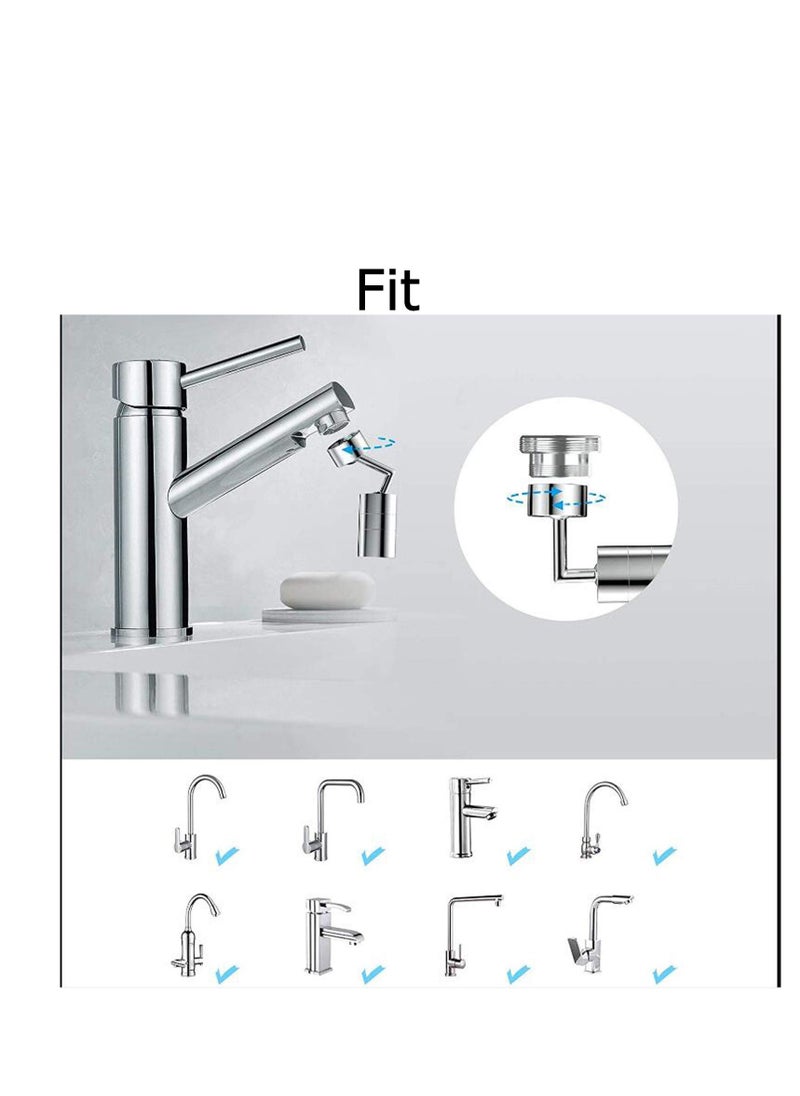 SYOSI - Faucet Aerator Big Angle Spray Large Flow Aerator Dual Function Kitchen Faucet Aerator, Bathroom Faucet Mounted for Face Washing, Gargle and Eye Flush - Image 1