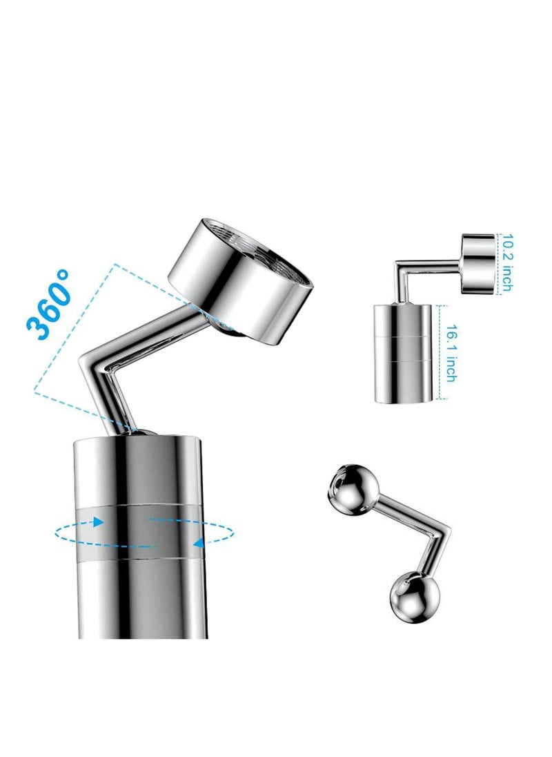 SYOSI - Faucet Aerator Big Angle Spray Large Flow Aerator Dual Function Kitchen Faucet Aerator, Bathroom Faucet Mounted for Face Washing, Gargle and Eye Flush - Image 1