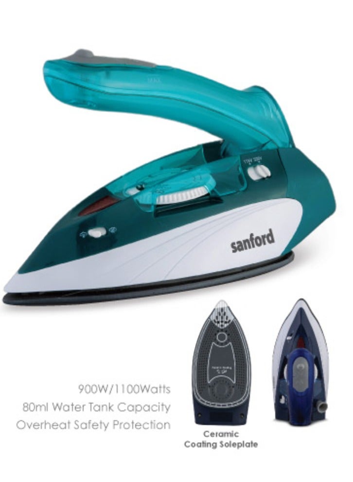 Sanford Ink Corporation - Products SanFord Travel Steam Iron 1100W SF44TSI - Blue - Image 2
