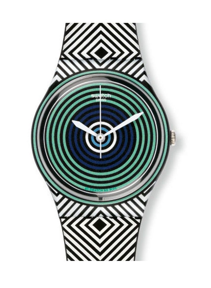 Swatch Unisex Green Spell Quartz Movement Water Resistant Wrist Watch - 34 Mm  - Image 1