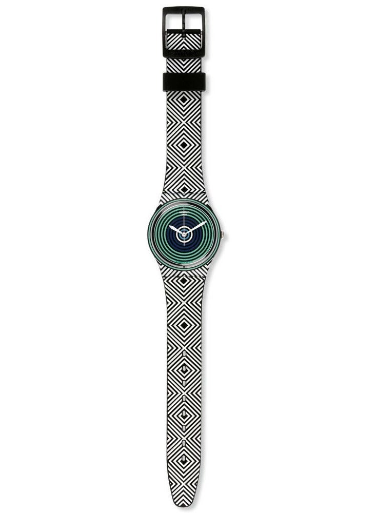 Swatch Unisex Green Spell Quartz Movement Water Resistant Wrist Watch - 34 Mm  - Image 2