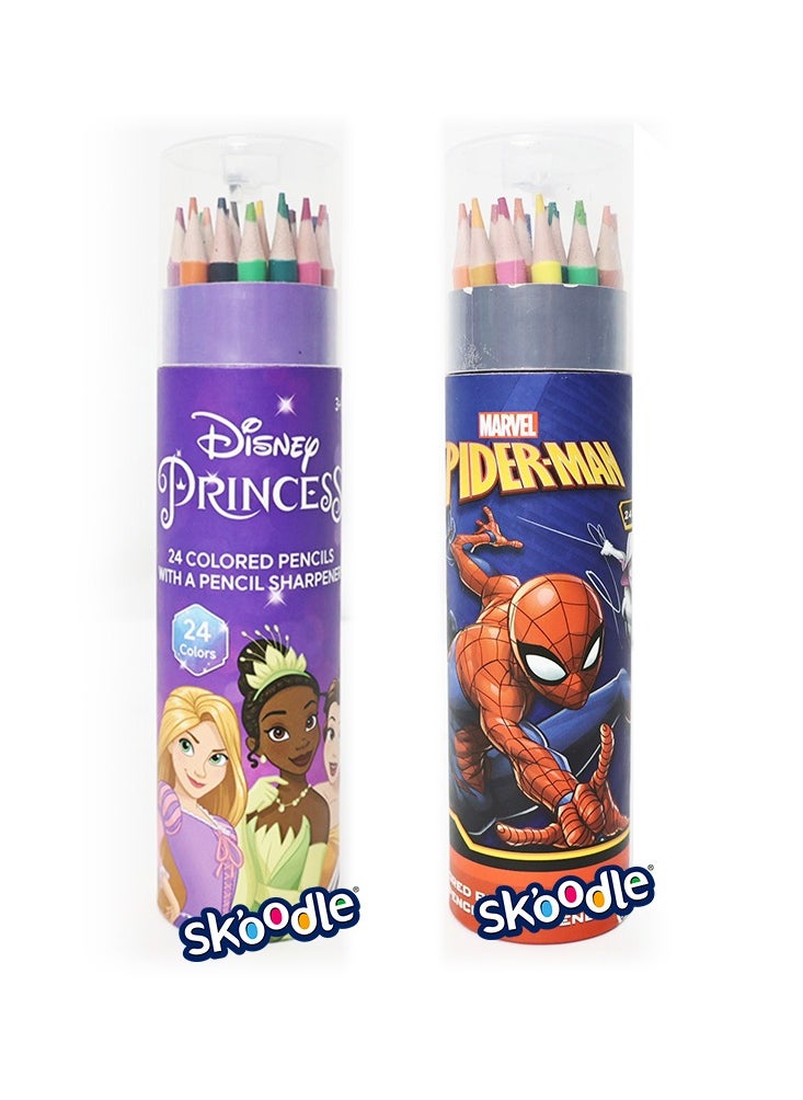 SKOODLE Colored Pencils Set, Spider-man and Princess - pzsku/Z87692377C3A09D9D2E23Z/45/_/1721889357/396b74f0-04d3-4f28-9f86-a181493ff6d3