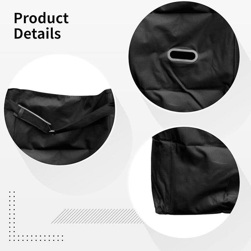 Adjustable Oxford Cloth Ladder Storage Bag With Handle And Shoulder Strap Black - Image 3