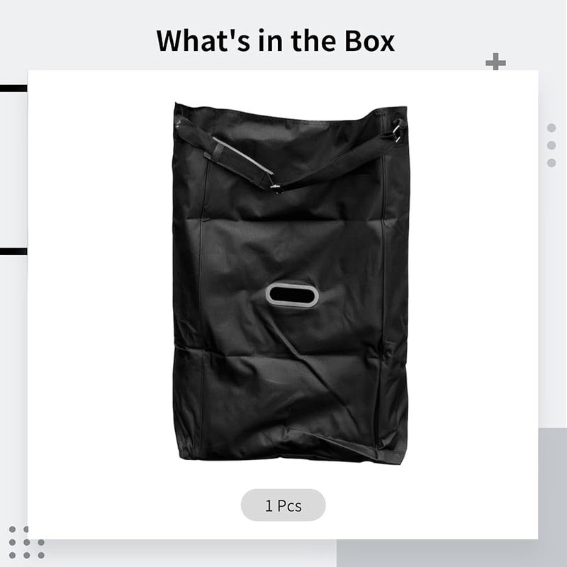 Adjustable Oxford Cloth Ladder Storage Bag With Handle And Shoulder Strap Black - Image 5