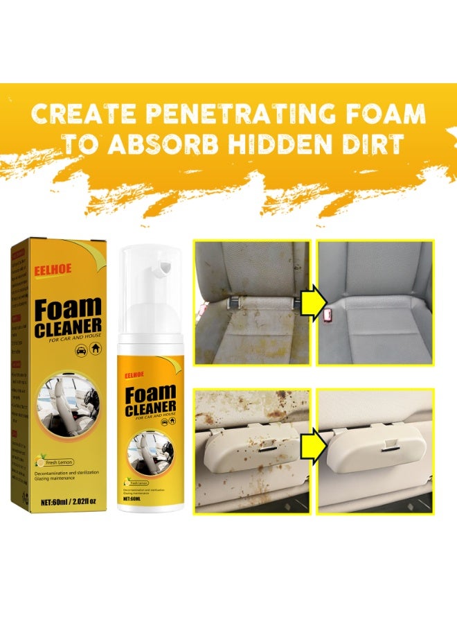 EELHOE Versatile Foam Cleaner Designed for Busy Lifestyles Helping You Clean Car Interiors Furniture and Household Surfaces Quickly While Removing Tough Stains and Leaving a Fresh Inviting Finish - Image 3