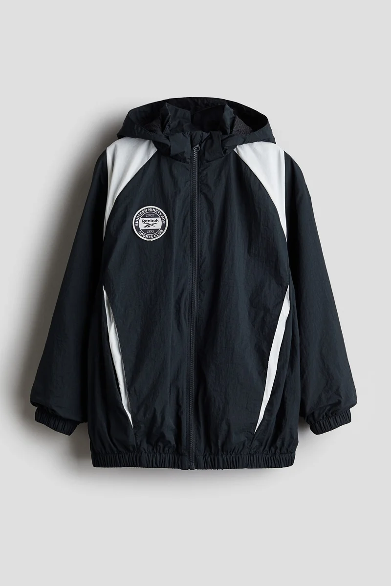 اتش اند ام Motif-Detail Windbreaker