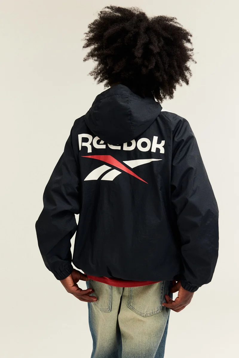 اتش اند ام Motif-Detail Windbreaker