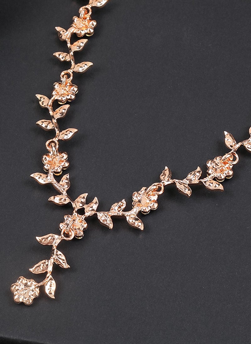 Sharpdo 2-Piece Elegant Retro Necklace and Earrings Set - Image 2