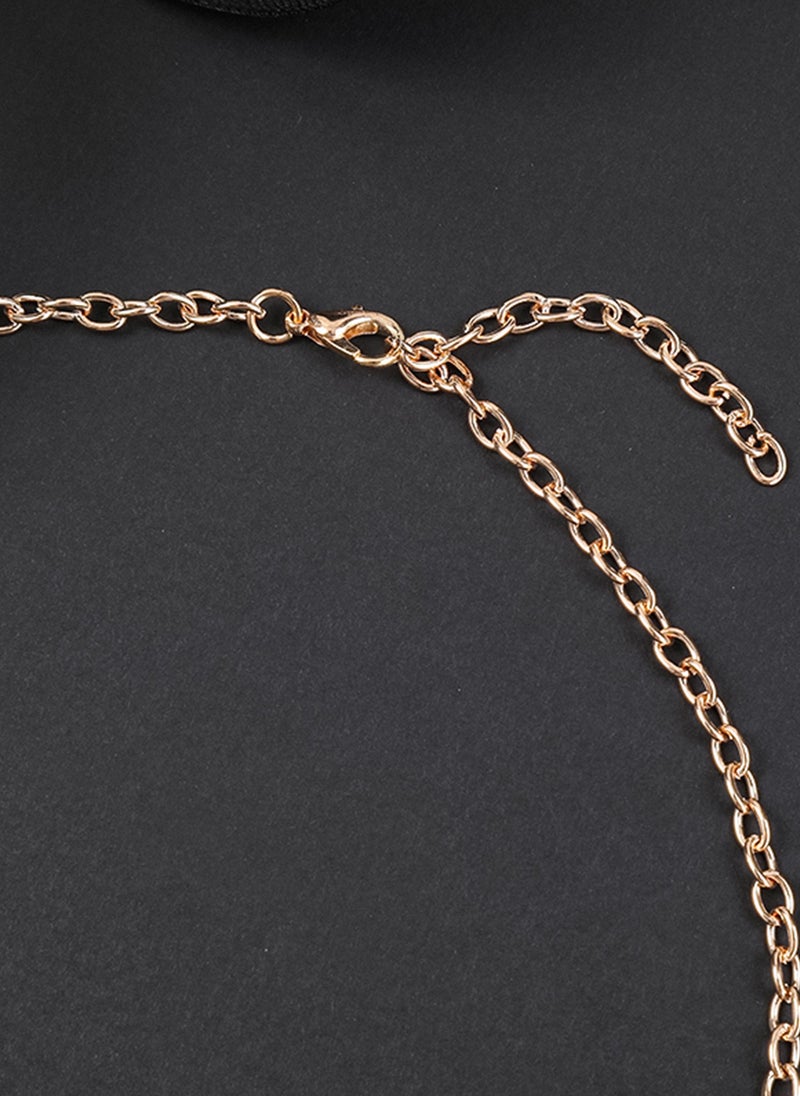 Sharpdo 2-Piece Elegant Retro Necklace and Earrings Set - Image 3