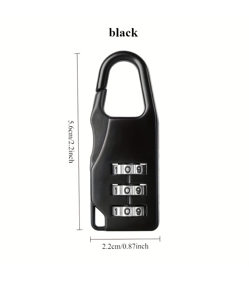 Heavy Duty Combination Lock with Digital Keypad Black for Home Office Gym School Cabinet Easy to Use Dial Free Keypad No Batteries Needed Secure Theft Design Compact Portable Indoor Outdoor Use Ideal for Valuables Doors 4 Digit Code Durable Construction 3 Color Options No Power Required Secure Locking Mechanism Smart Locks Entry Door - Image 2
