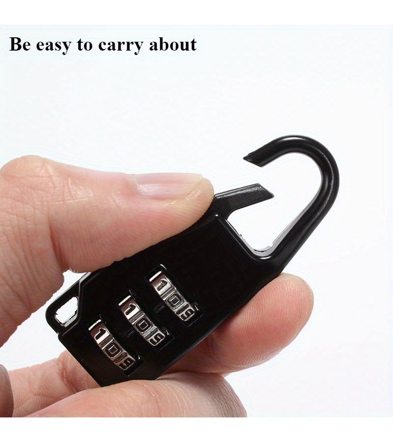 Heavy Duty Combination Lock with Digital Keypad Black for Home Office Gym School Cabinet Easy to Use Dial Free Keypad No Batteries Needed Secure Theft Design Compact Portable Indoor Outdoor Use Ideal for Valuables Doors 4 Digit Code Durable Construction 3 Color Options No Power Required Secure Locking Mechanism Smart Locks Entry Door - Image 1