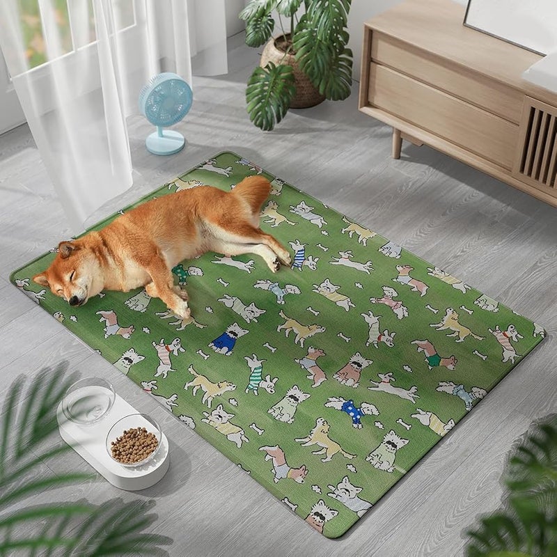 Ice Silk Pet Cooling Pad Size A for Heat Relief Outdoor Car Balcony Park Cushion - Image 4