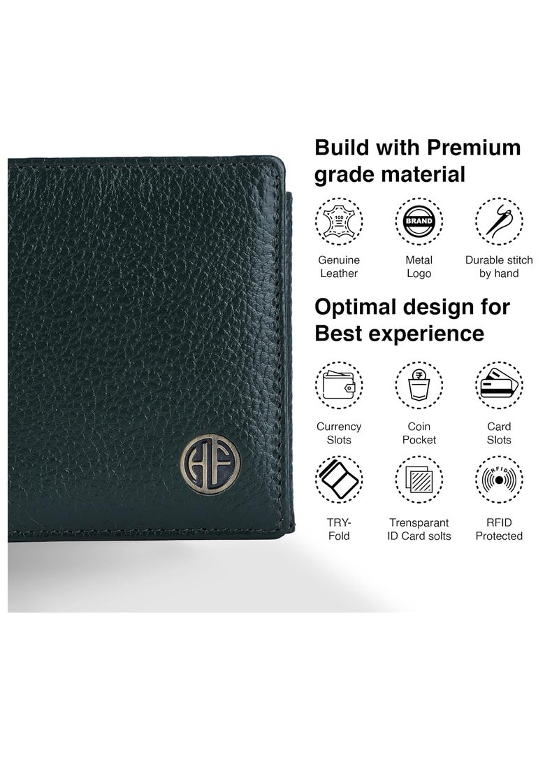 HAMMONDS FLYCATCHER RFID Protected Bi-Fold Wallet for Men Leather Original, Mens Wallet, Leather Wallets for Men, Stylish Purse with 6 Card Slots, 3 ID Slot, Coin Pocket, Gift for Mens - Image 3