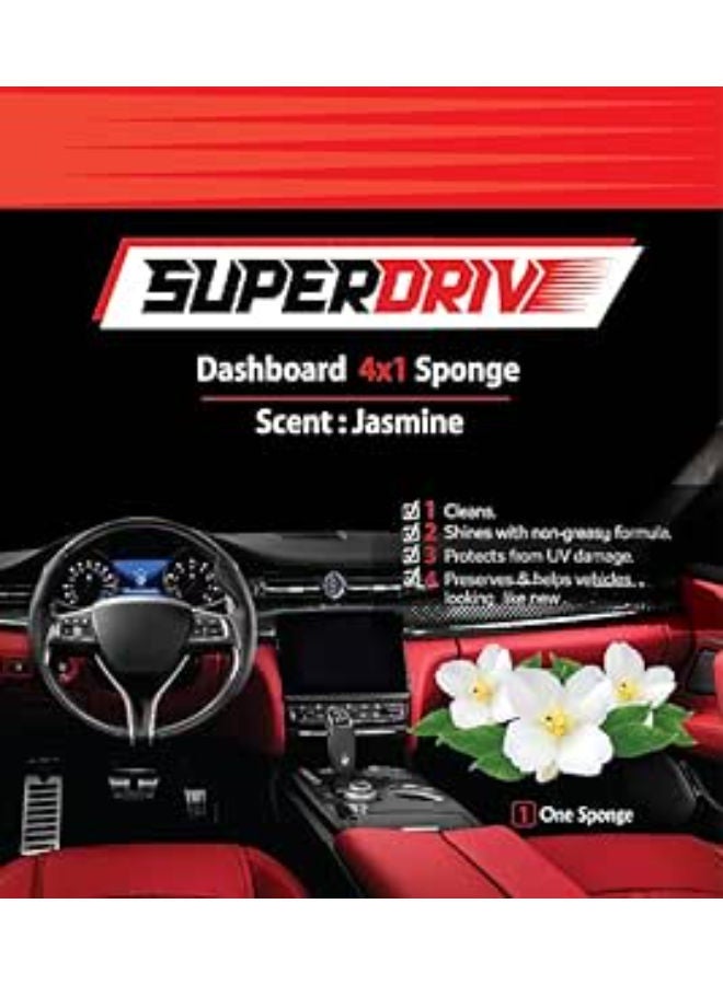 Superdrive Sponge 4 In 1 Dashboard & Leather polish -Jasmine - Image 1
